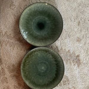 Jars France Samoa Vert Serving Chop Platter Plate set
